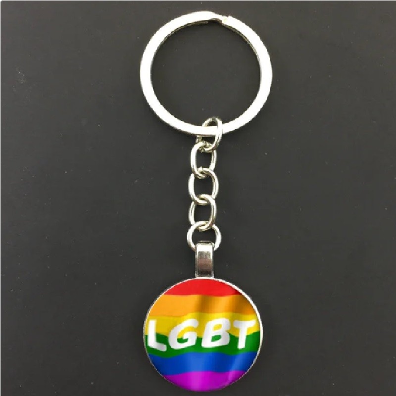 Fashion Love is Love Rainbow Support and Pride Car Keychain Jewelry