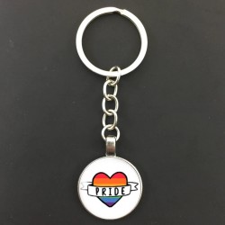 Fashion Love is Love Rainbow Support and Pride Car Keychain Jewelry