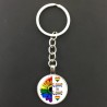 Fashion Love is Love Rainbow Support and Pride Car Keychain Jewelry