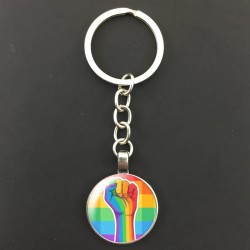 Fashion Love is Love Rainbow Support and Pride Car Keychain Jewelry