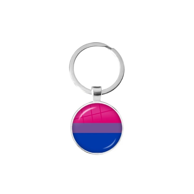 Silver Colored Pride Support Keychain/Keyring