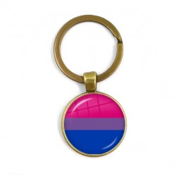 Bronze Colored Pride Support Keychain/Keyring