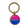 Bronze Colored Pride Support Keychain/Keyring