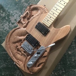 Gorgeous Carved Electric Guitar with Closed Pickups