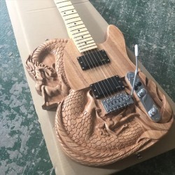 Gorgeous Carved Electric Guitar with Closed Pickups