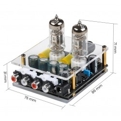 Upgraded 6A2 Tube Audio Pre-amplifier Speaker Sound Home Theater DIY