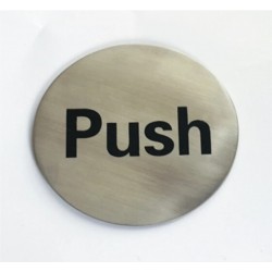 Adhesive Backed Stainless Steel Bathroom Toilet Door Sign for Hotels,Offices,Homes & Restaurants