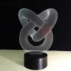 3D LED Hologram Illusion Lights with 7 Changing Colors