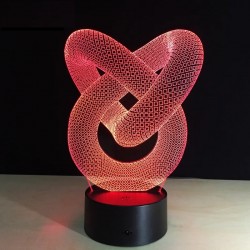 3D LED Hologram Illusion Lights with 7 Changing Colors