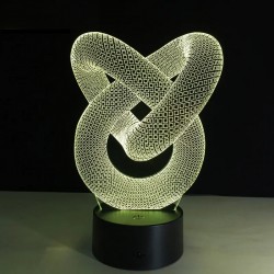 3D LED Hologram Illusion Lights with 7 Changing Colors