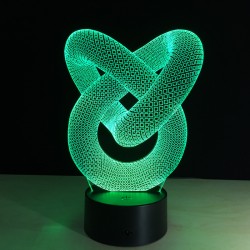 3D LED Hologram Illusion Lights with 7 Changing Colors