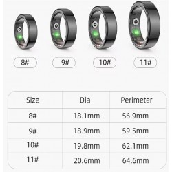 Smart Ring Multiple Sport Modes Sleep Monitoring NFC IP68 Waterproof Ring