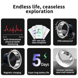 Smart Ring Multiple Sport Modes Sleep Monitoring NFC IP68 Waterproof Ring