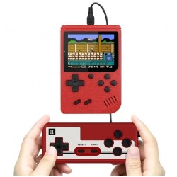 Retro Portable Handheld Mini Video Game Console with Built-In 500 Games & AV Output