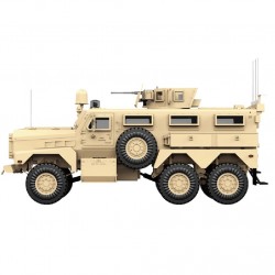 Scale 1/12 2.4G 6WD Cougar Mine Anti-Ambush Vehicle 16 Channel High Speed Electric Off Road Crawler RC Car