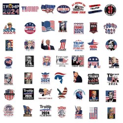 50 Pieces Donald Trump Stickers for Laptops, Phones, Cars, Water Bottles