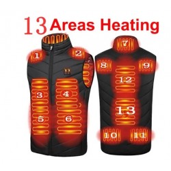 17 or 13 Electric Heating Vest USB Body Warmer Jacket