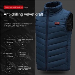 17 or 13 Electric Heating Vest USB Body Warmer Jacket