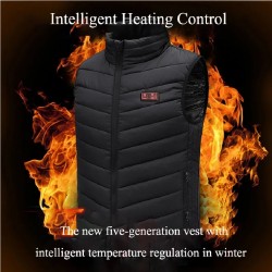 17 or 13 Electric Heating Vest USB Body Warmer Jacket