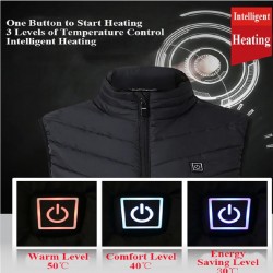 17 or 13 Electric Heating Vest USB Body Warmer Jacket