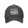 Vintage Re-Elect Joe Biden 2024 Baseball Unisex Snapback Cap Outdoor Summer & Camping