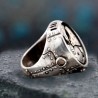 Silver Color Metal Alloy Gear Shape Rings Creative Design Steam Punk Hip-hop Handmade Vintage Party Rings