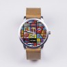 Fashionable Leisure Wristwatch with Pop Art Decoration