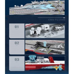 Aircraft Carrier Model Building Blocks Toys