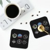 Set of 4 Square Coasters for Cups and Glasses