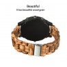 Big Face Wooden Wrist Watches with Quartz Movement & Dual Dials