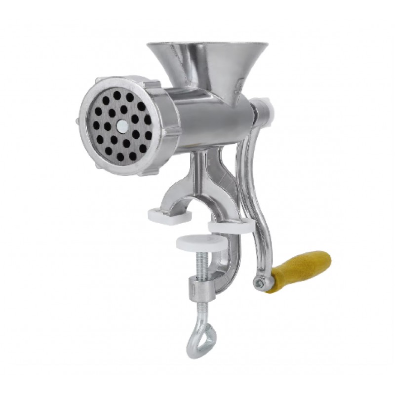 Silver Aluminum Alloy Powerful Home Manual Meat Grinder Mincer