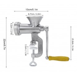 Silver Aluminum Alloy Powerful Home Manual Meat Grinder Mincer