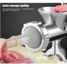 Silver Aluminum Alloy Powerful Home Manual Meat Grinder Mincer