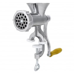 Silver Aluminum Alloy Powerful Home Manual Meat Grinder Mincer