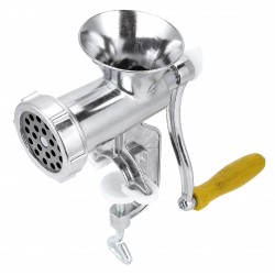 Silver Aluminum Alloy Powerful Home Manual Meat Grinder Mincer