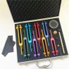 8 Pieces Yoga Chakra Aluminum Alloy Tuning Fork Set