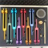 8 Pieces Yoga Chakra Aluminum Alloy Tuning Fork Set