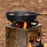 Outdoor Camping Stainless Stove - Mini Folding Charcoal Stove BBQ Grill