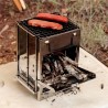 Outdoor Camping Stainless Stove - Mini Folding Charcoal Stove BBQ Grill