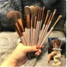 13 Piece Makeup Brushes - Red