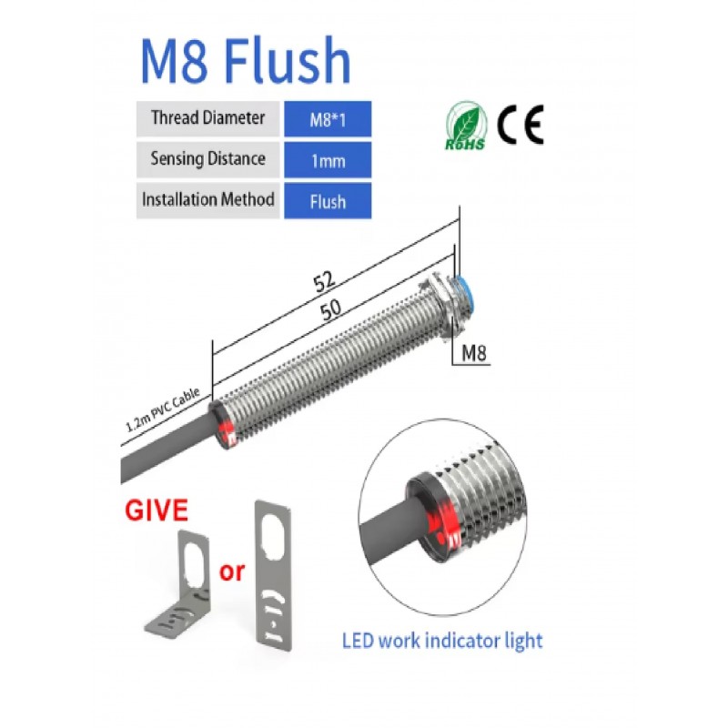 Inductive Proximity Sensor Cable Detection Metal Switches