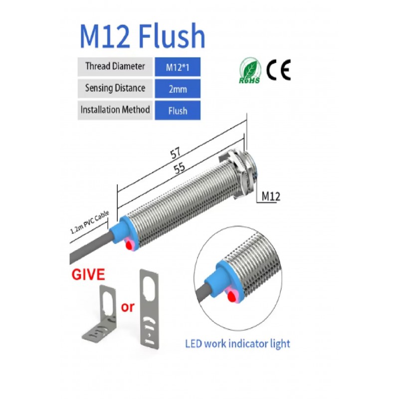 Inductive Proximity Sensor Cable Detection Metal Switches