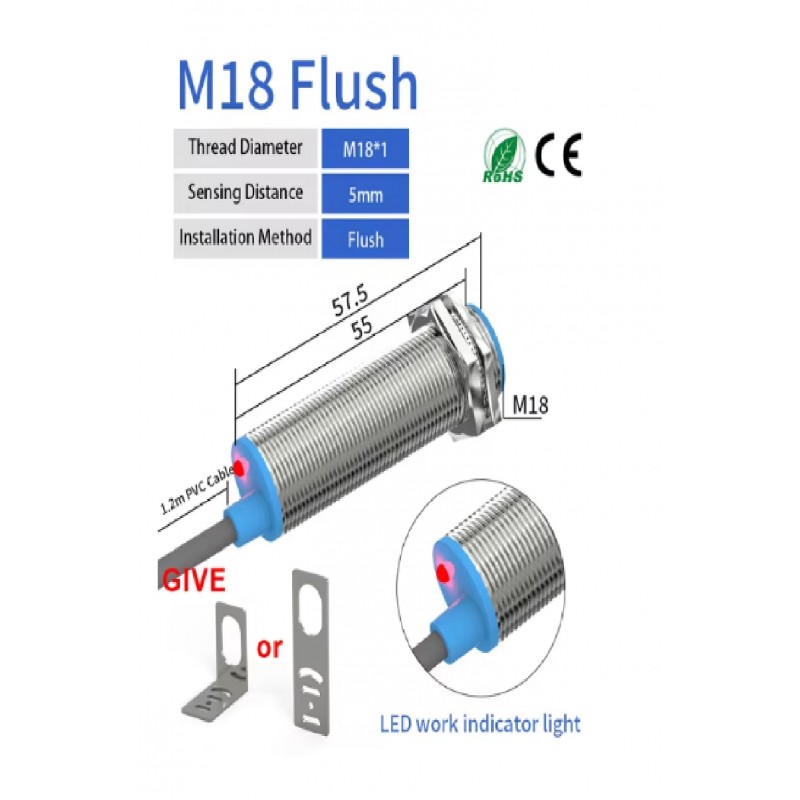 Inductive Proximity Sensor Cable Detection Metal Switches