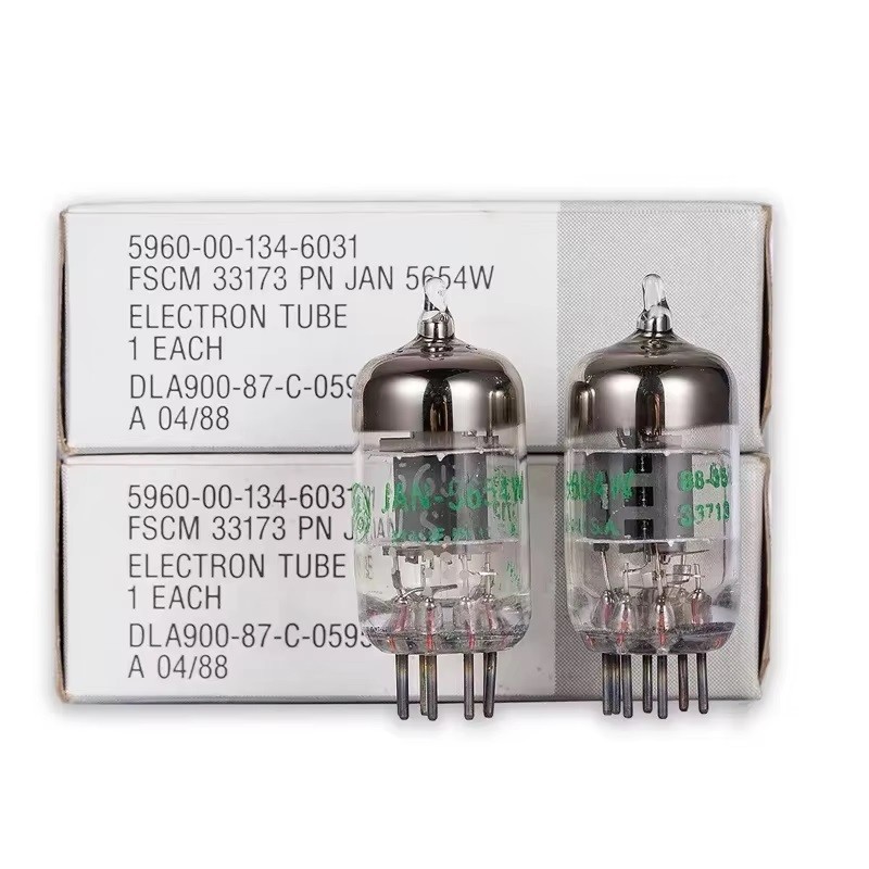 2 Pieces/lot GE 5654W Electronic Vacuum Tube Valve Pairing Amplifier Audio