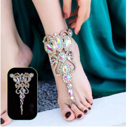 Belly Dance High-End Diamond Foot Accessories Ankle Jewelry