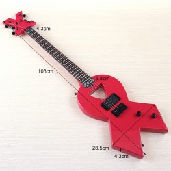 Bow Tie/Ribbon Shaped Electric Guitar