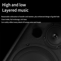 8 Inch 150W/8Ω High Power Bass Speaker KTV Home Full-Frequency Floor Speaker Professional Private Room Meeting Stage Audio