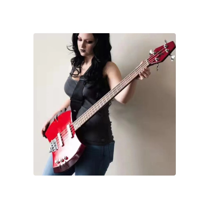 Red Axe Super Cool Bass Guitar