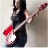 Red Axe Super Cool Bass Guitar