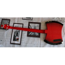 Red Axe Super Cool Bass Guitar